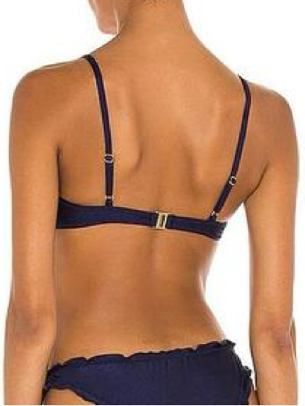 Something Navy Daffodil Ruffle Bikini Top - Picture 3 of 4